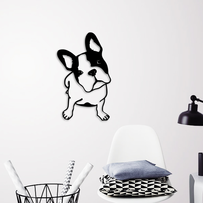 STL file FRENCH BULLDOG WALL ART・3D printable model to download・Cults
